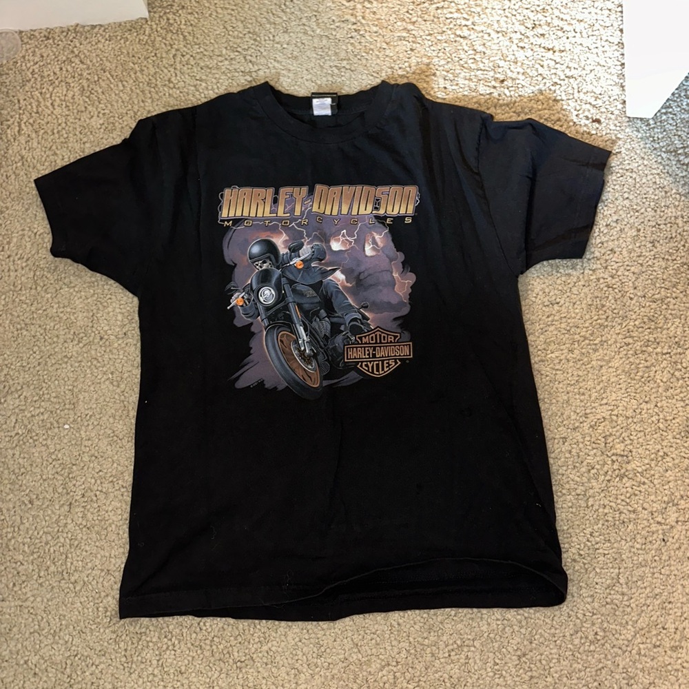Harley Davidson Black Graphic T-Shirt